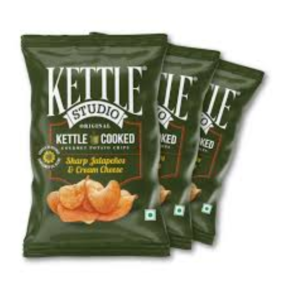 KETTLE COOKED CHIPS JALAPENOS N CREAM CHEESE 125G